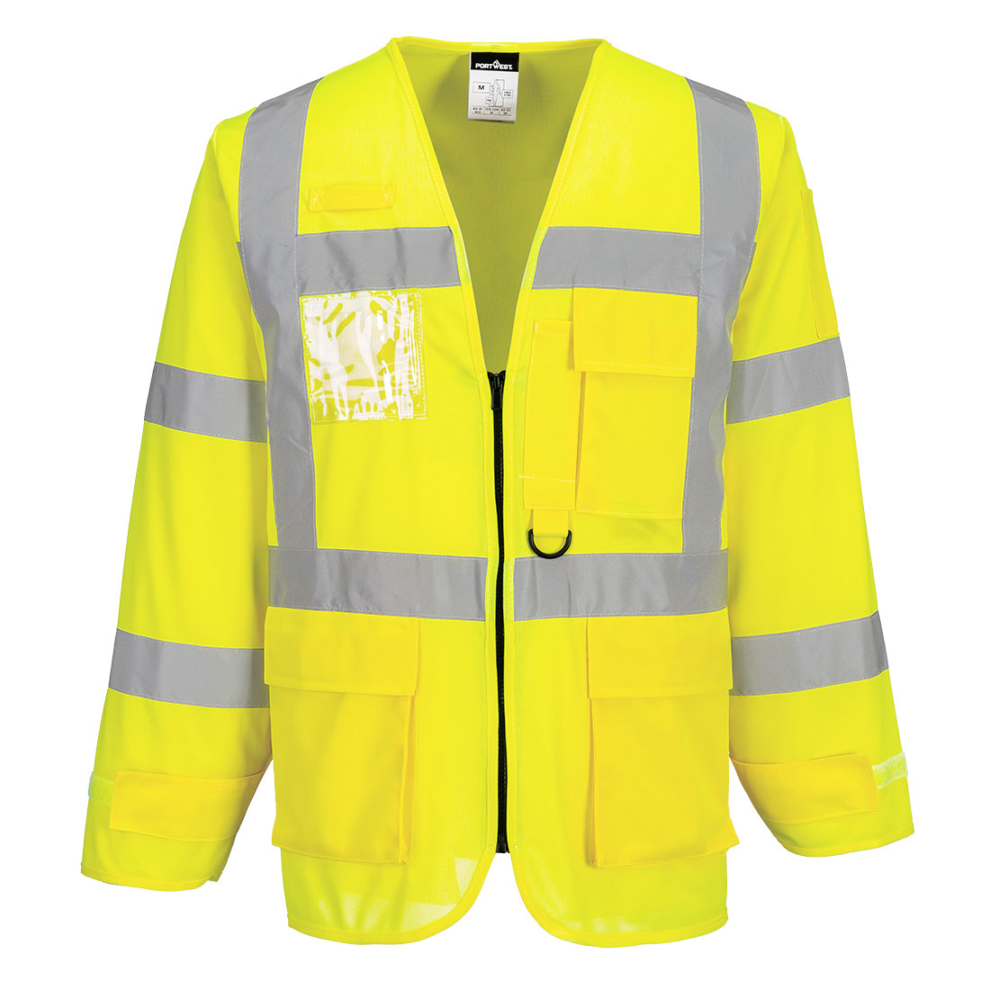 Portwest Hi-Vis Executive Jacket in Gelb – Vorderansicht