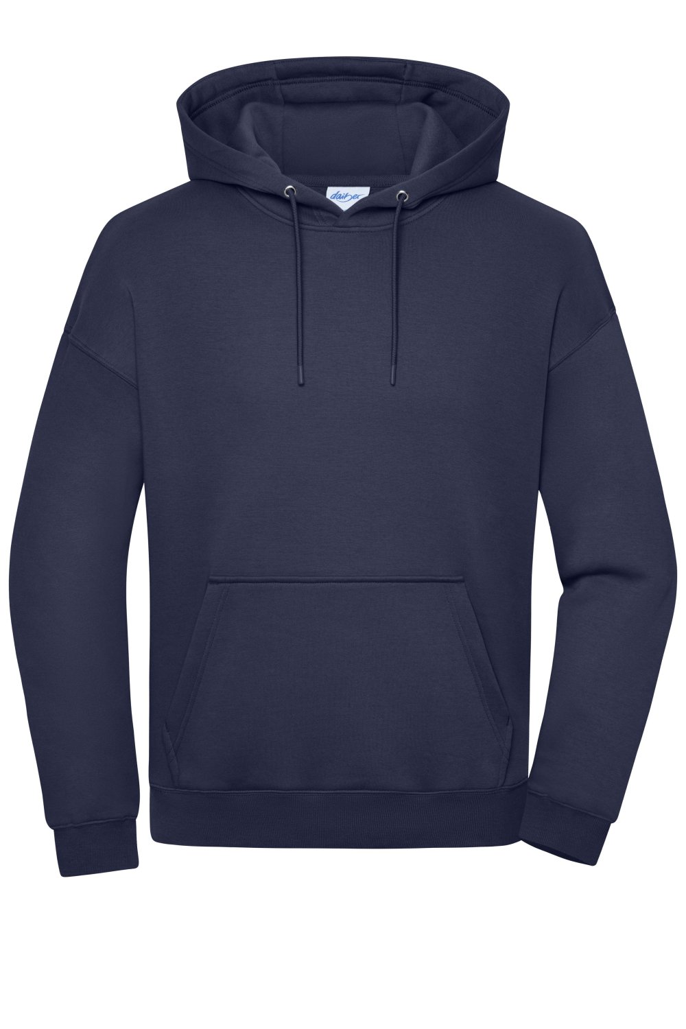 Daiber Oversized Sweat Hoody UNISEX OCS Blended & RCS in Navy – Vorderansicht