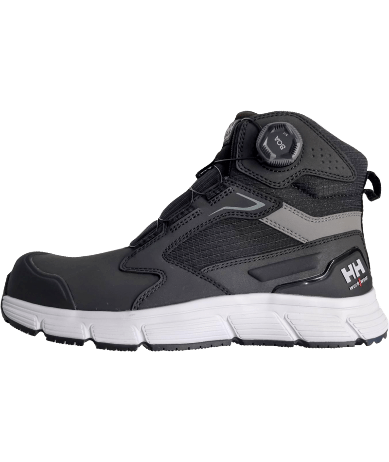 Helly Hansen Workwear KENSINGTON MXR MID BOA S3S in Schwarz/Weiß – Vorderansicht