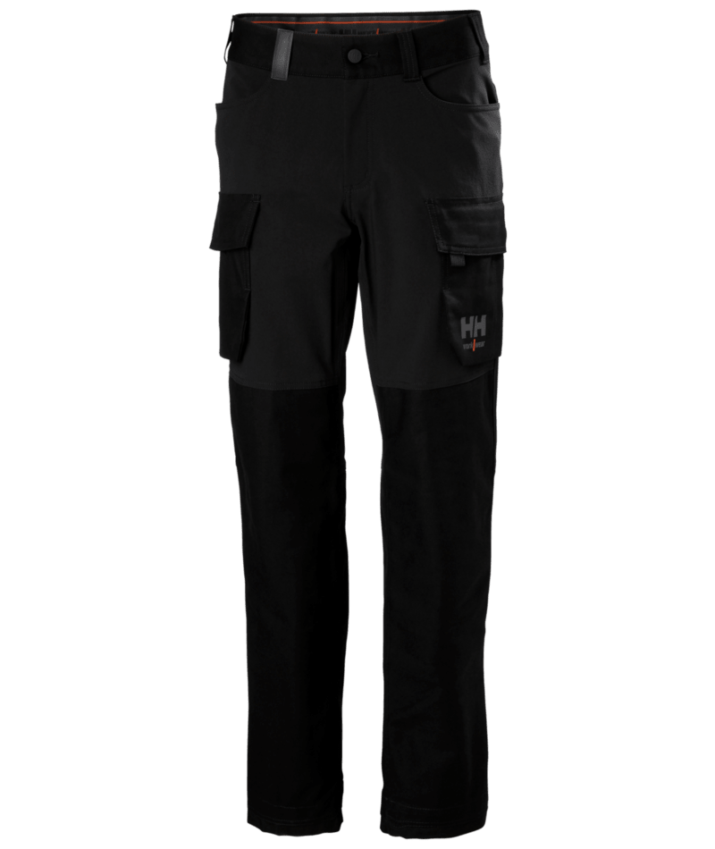 Helly Hansen Workwear W OXFORD 4X CARGO PANT in Schwarz – Vorderansicht