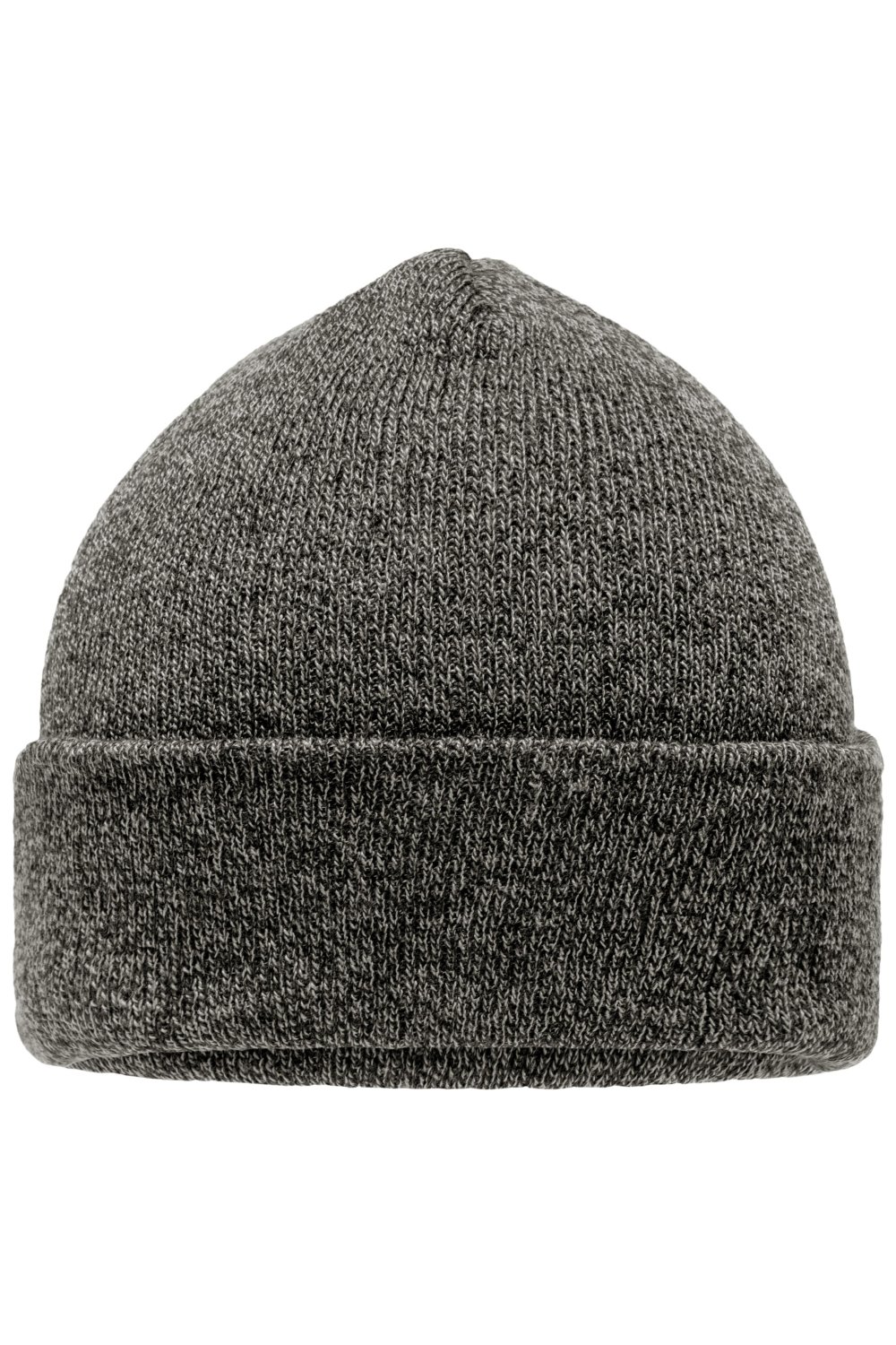 Daiber Melange Beanie in Black-Melange – Vorderansicht