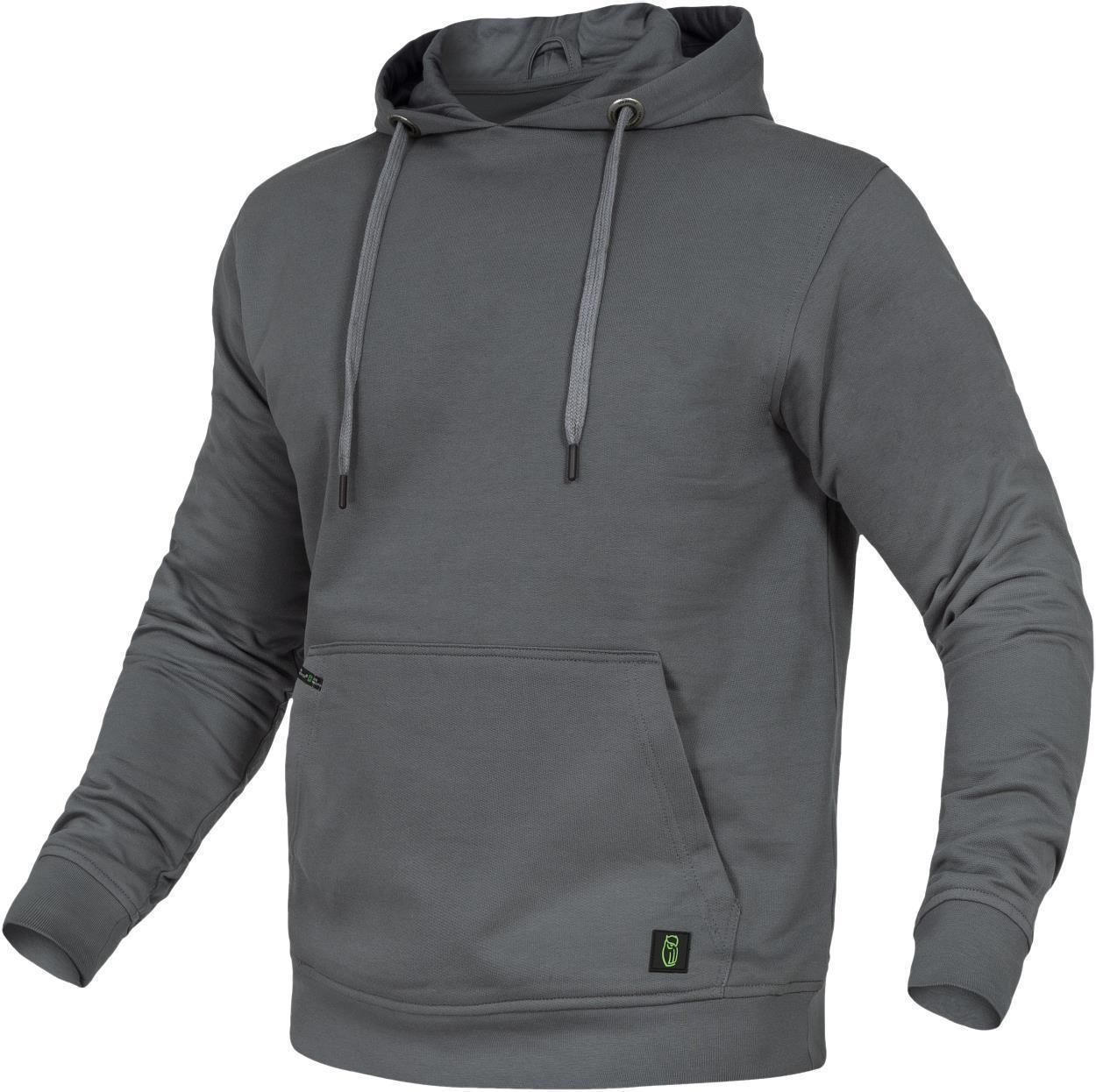 Leibwächter Hoodie "Toni" Flex Line in Grau – Vorderansicht