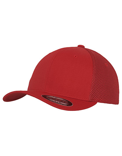 Flexfit Tactel Mesh Cap in Red – Vorderansicht