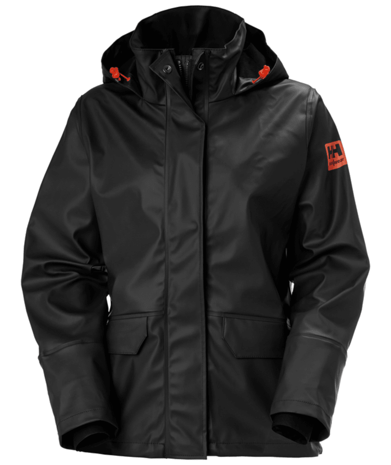 Helly Hansen Workwear W GALE RAIN JACKET in Schwarz – Vorderansicht
