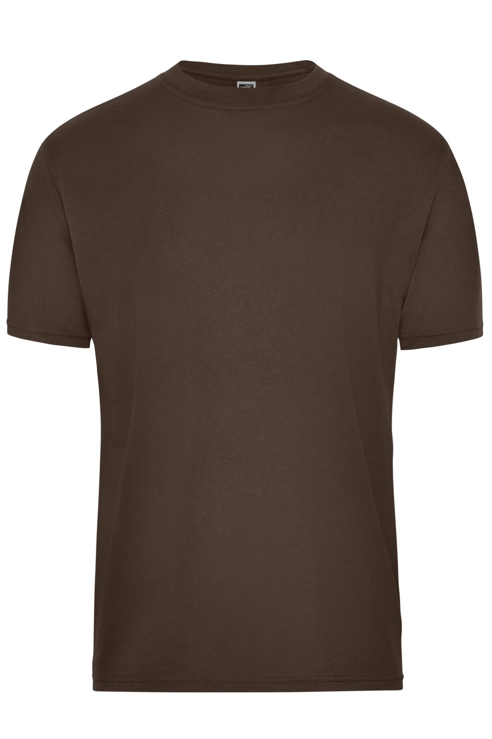 Daiber Men's ORGANIC Workwear T-Shirt OCS Blended in Brown – Vorderansicht