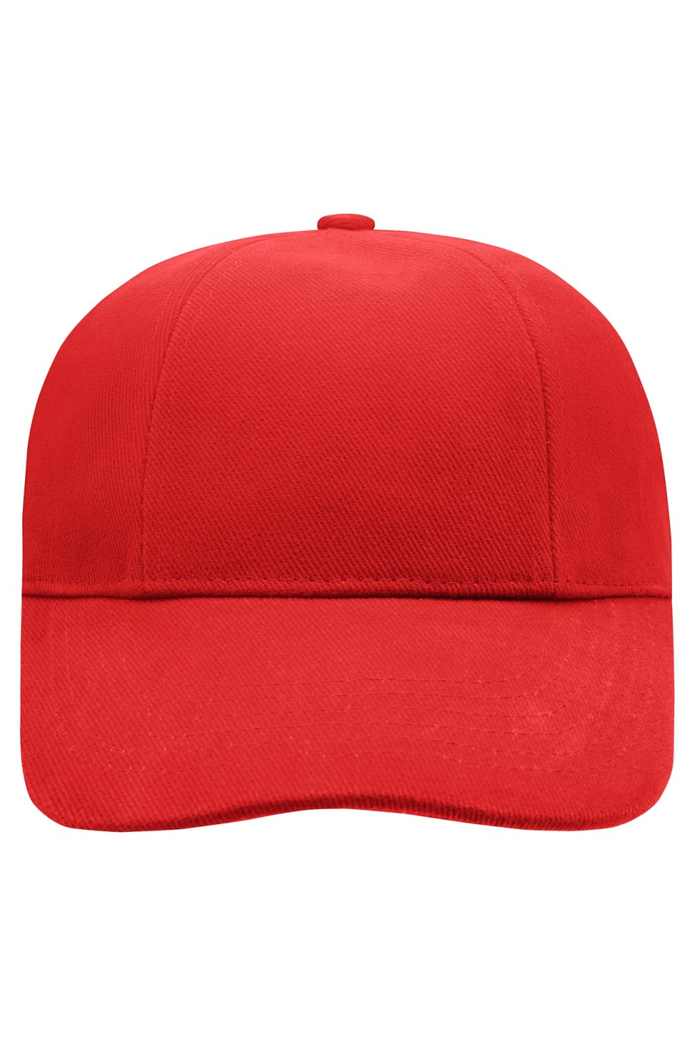 Daiber Turned 6 Panel Cap Laminated in Red – Vorderansicht