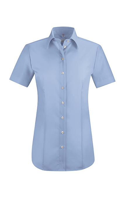 Greiff Damen-Bluse 1/2 RF Leasing in Bleu – Vorderansicht