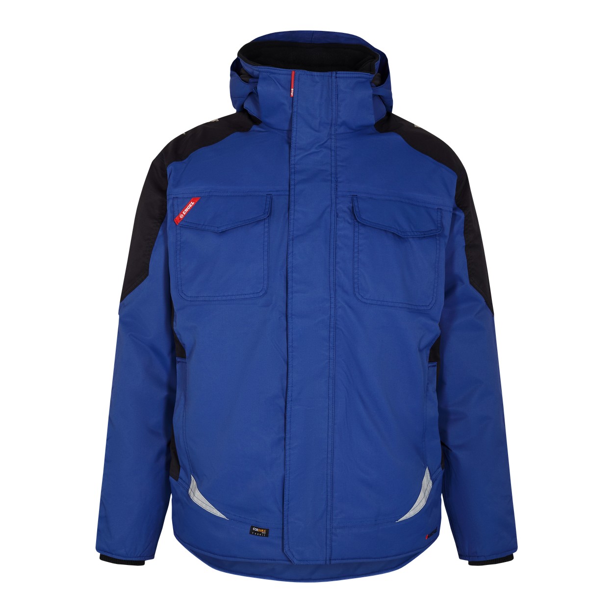 ENGEL Galaxy 1410-354 Winterjacke in Surfer Blue/Schwarz – Vorderansicht