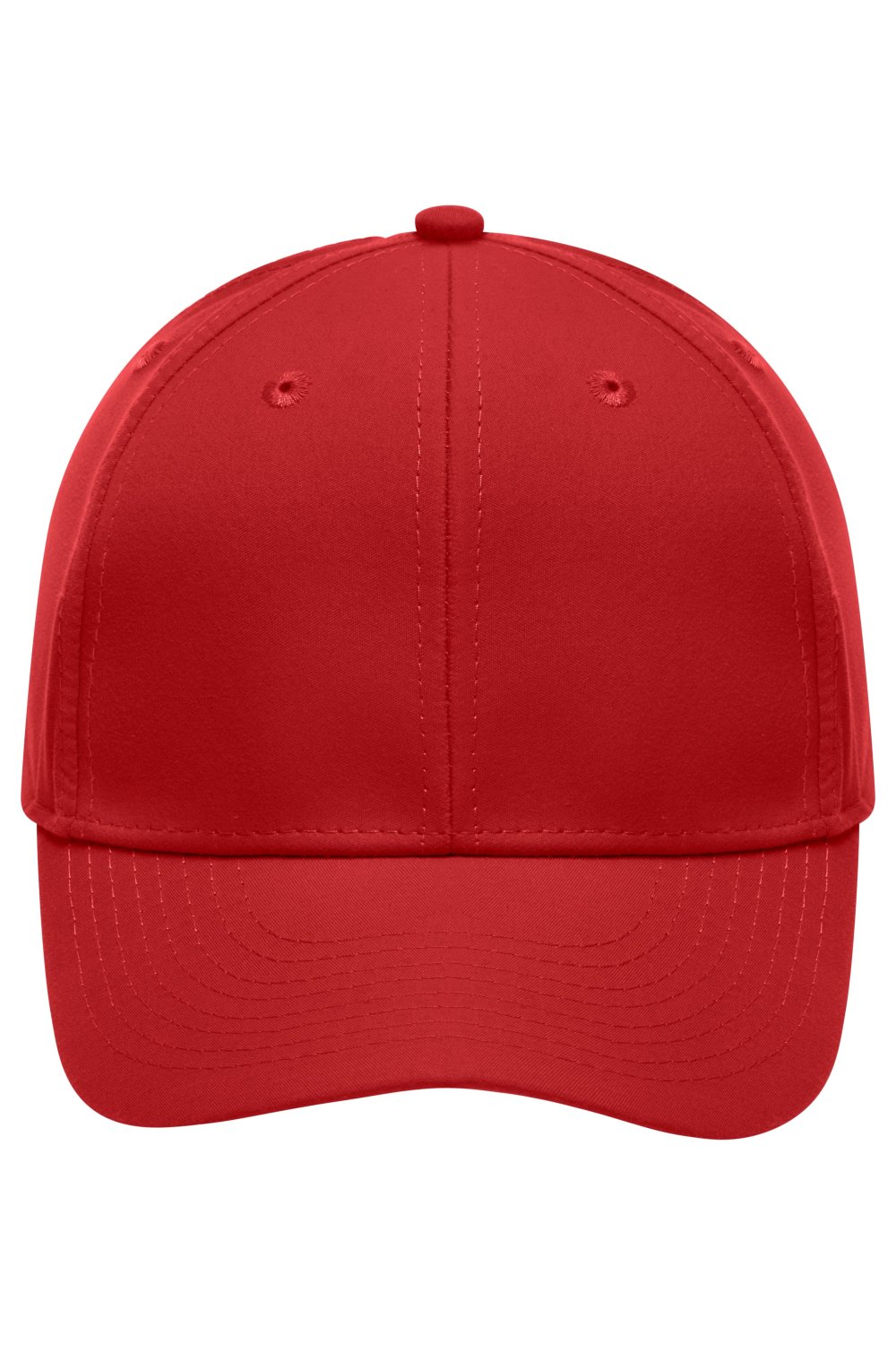 Daiber 6 Panel Polyester Peach Cap in Red – Vorderansicht
