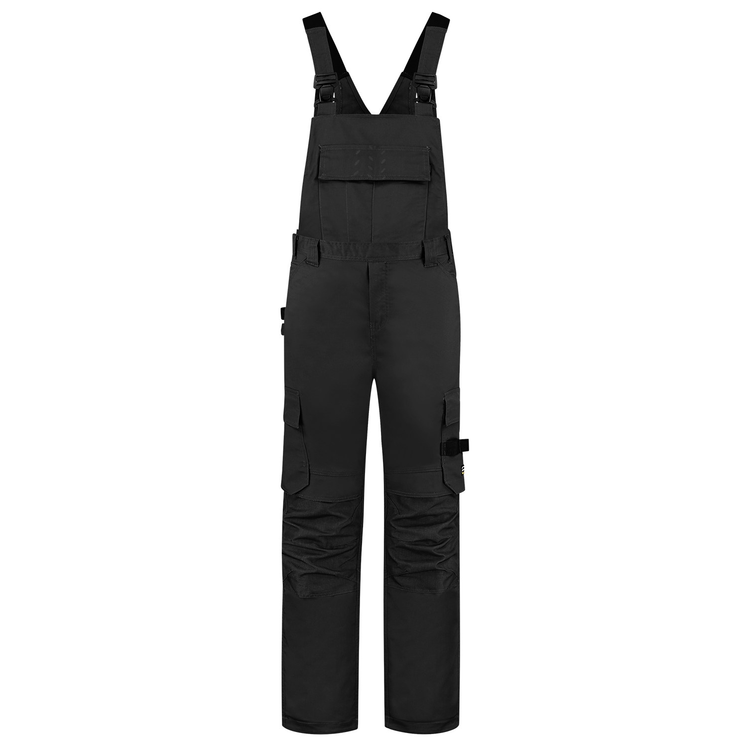 TRICORP Latzhose Twill Cordura in Black – Vorderansicht