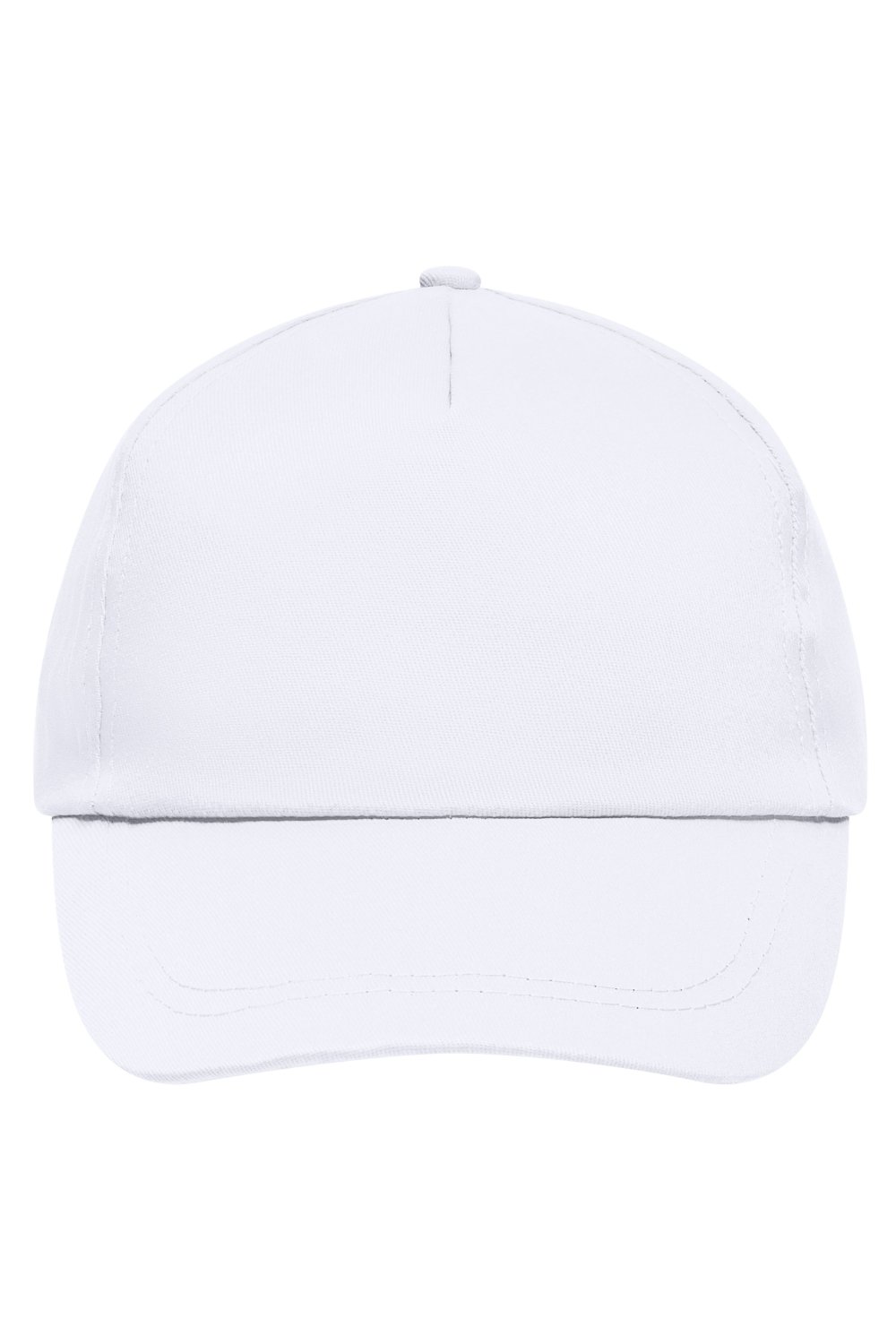 Daiber 5 Panel Promo Cap Lightly Laminated in White – Vorderansicht