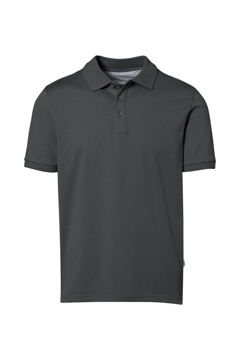 HAKRO 814 COTTON TEC® Poloshirt in Anthrazit – Vorderansicht
