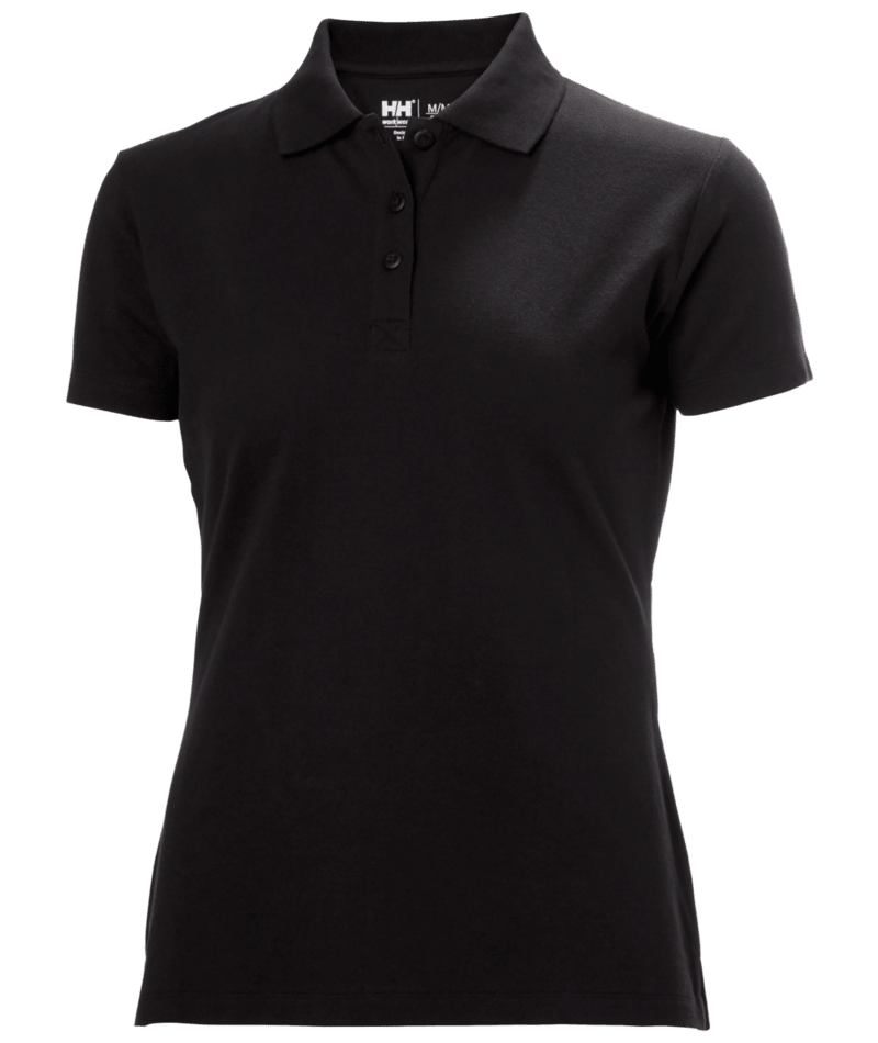 Helly Hansen Workwear W CLASSIC 2.0 POLO in Schwarz – Vorderansicht