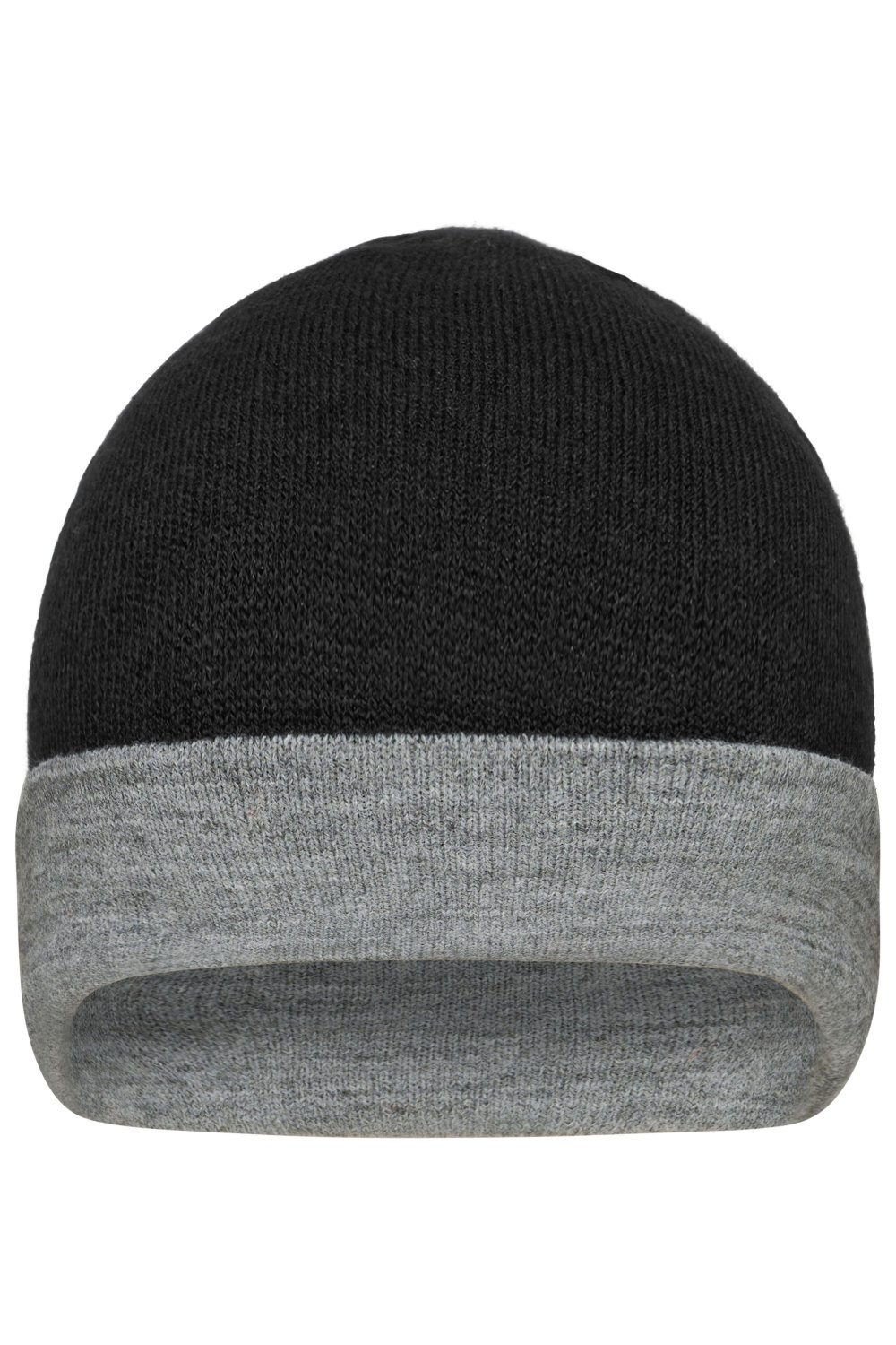 Daiber Reversible Beanie in Black/Grey-Heather – Vorderansicht