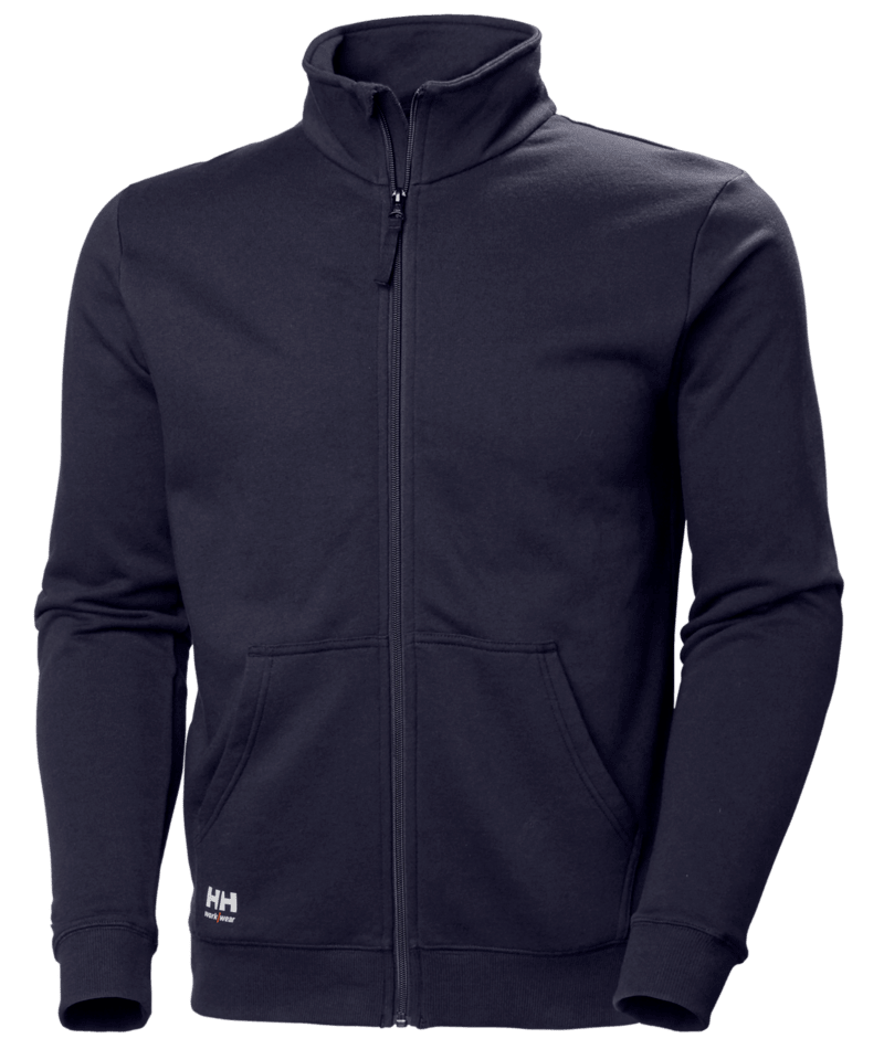 Helly Hansen Workwear MANCHESTER ZIP SWEATSHIRT in Marine – Vorderansicht