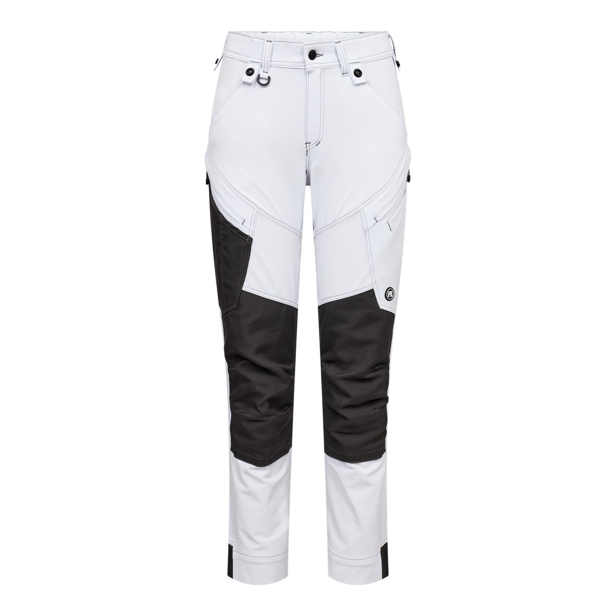 ENGEL X-treme 2361-417 Damen Arbeitshose mit 4-Wege-Stretch in Weiss – Vorderansicht