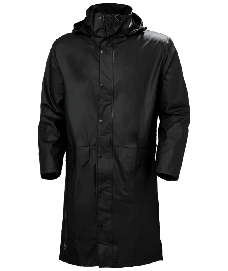 Helly Hansen Workwear VOSS RAIN COAT in Schwarz – Vorderansicht
