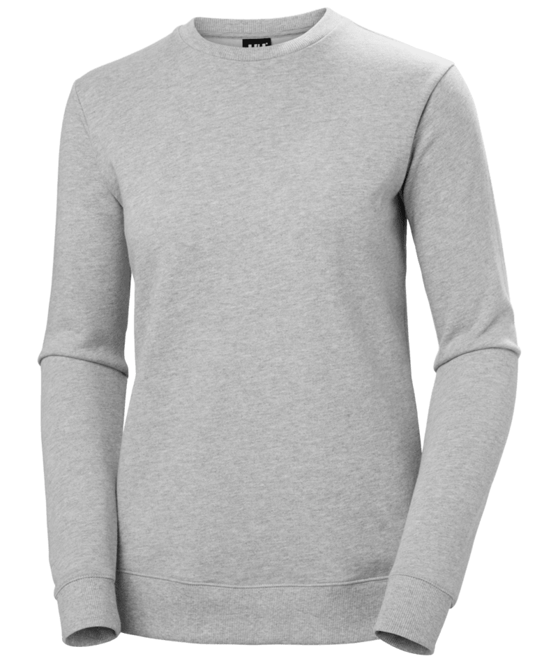 Helly Hansen Workwear W CLASSIC SWEATSHIRT in Grau Meliert – Vorderansicht