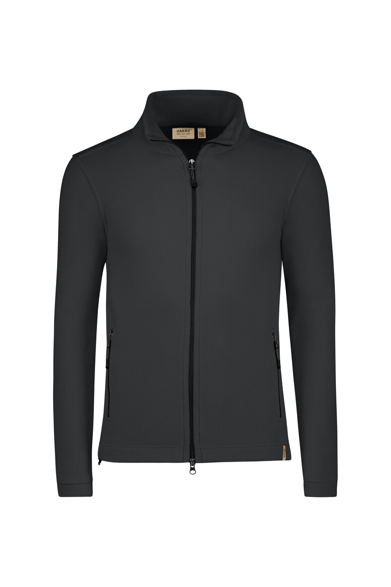 HAKRO 846 Fleecejacke ECO in Anthrazit – Vorderansicht