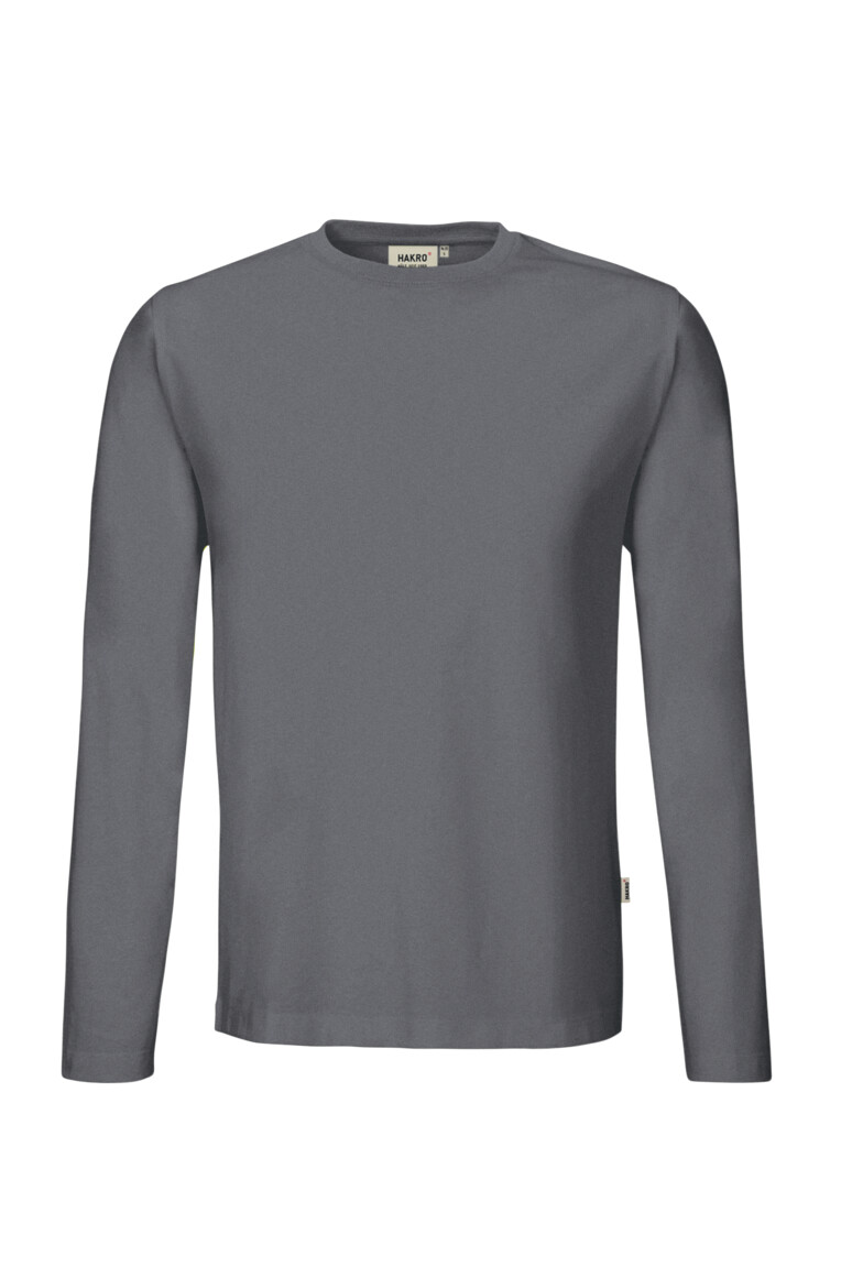 HAKRO 279 Longsleeve MIKRALINAR® in Anthrazit – Vorderansicht
