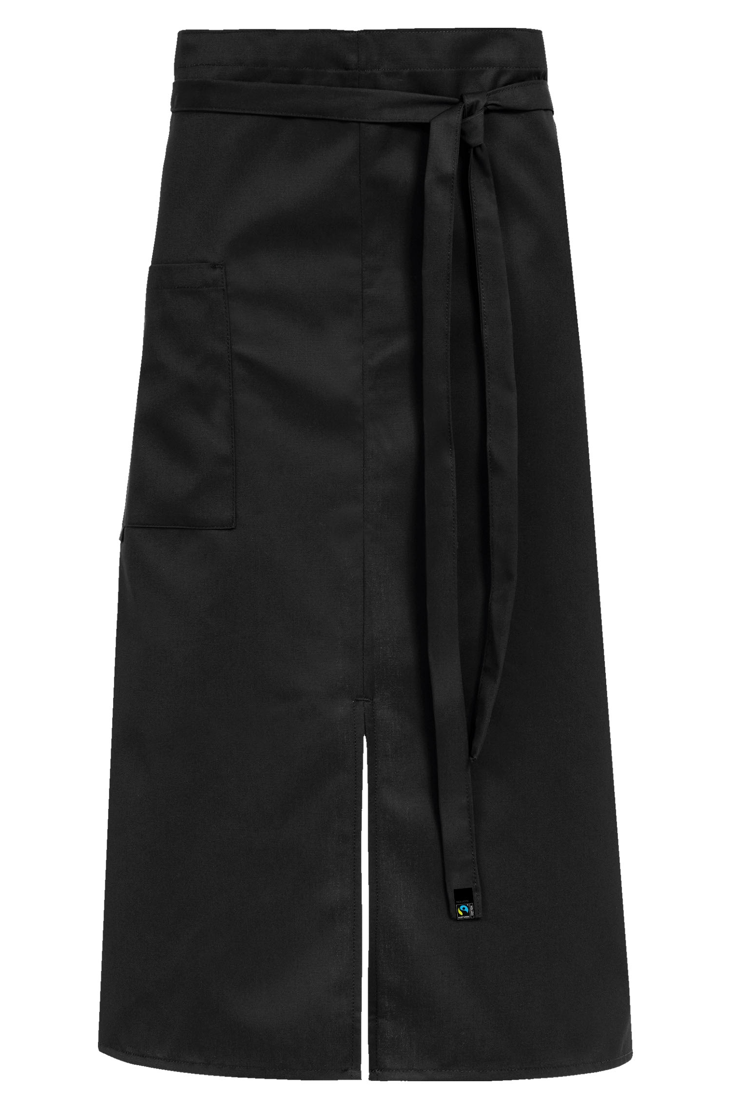 Greiff Bistro-Schürze 100x80 cm in Schwarz – Vorderansicht