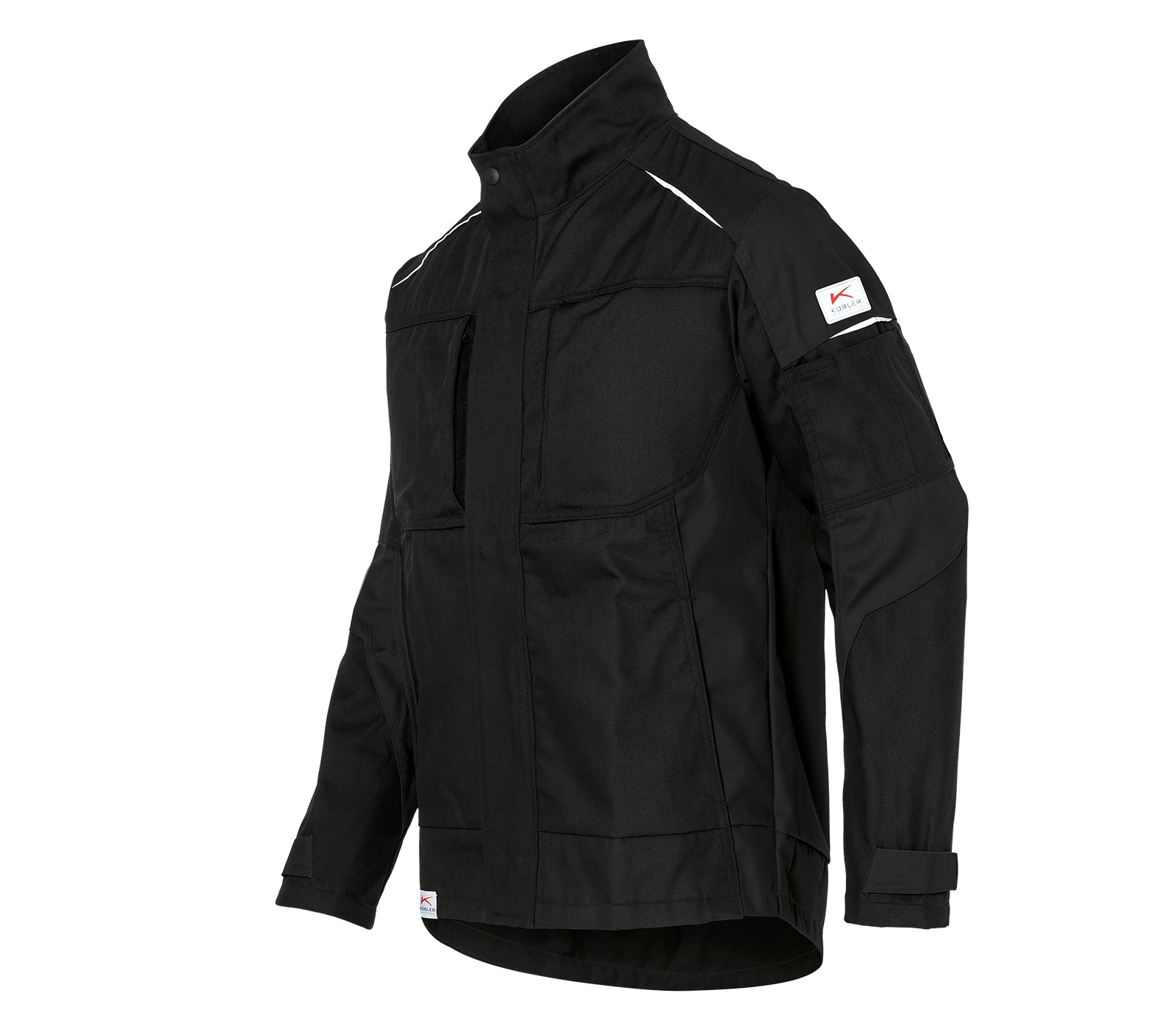 KÜBLER ACTIVIQ cotton+ Jacke in Schwarz – Vorderansicht