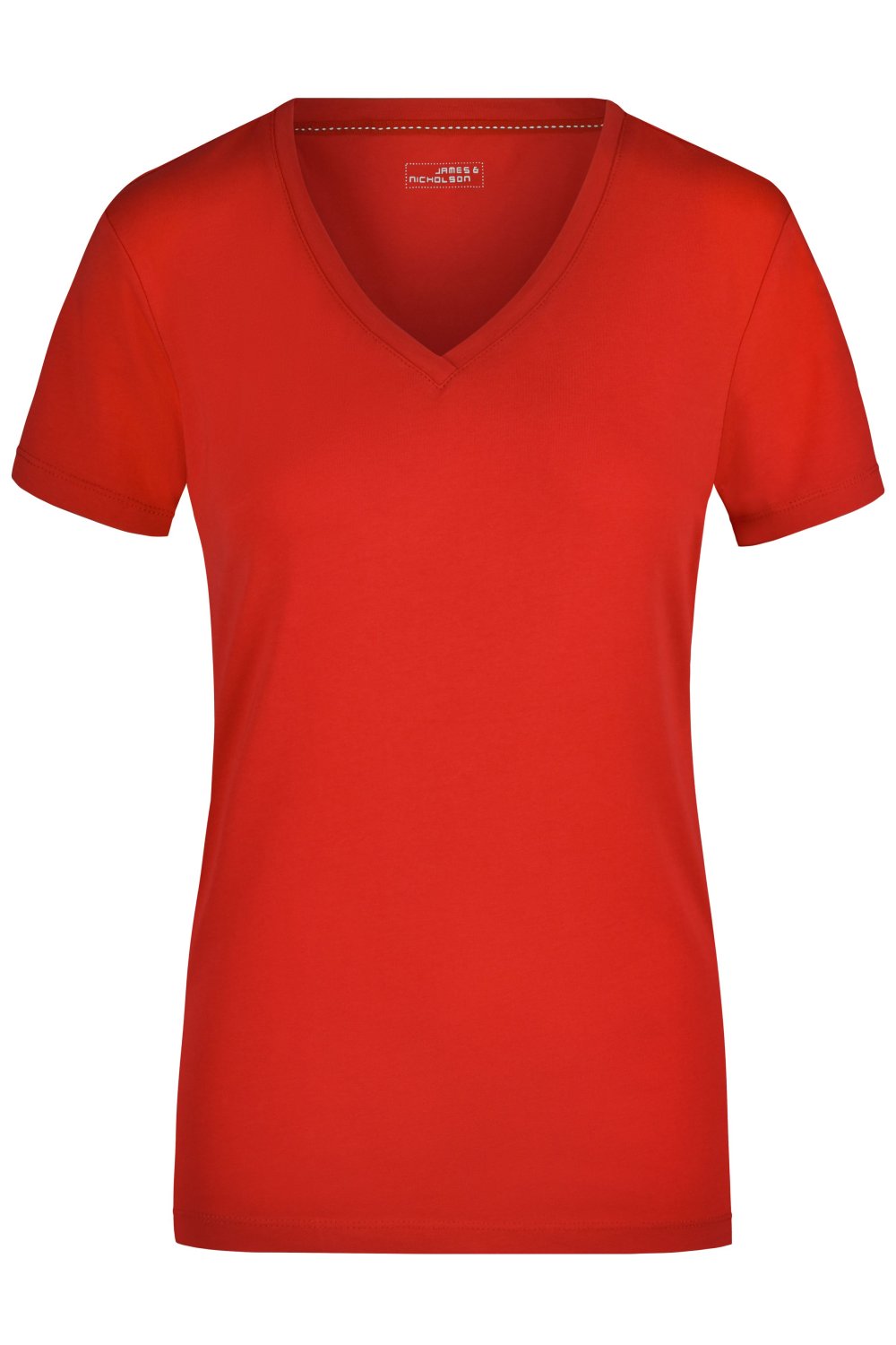Daiber Ladies' Stretch V-T in Red – Vorderansicht