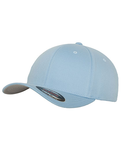FLEXFIT Wooly Combed Cap in Carolina Blue – Vorderansicht