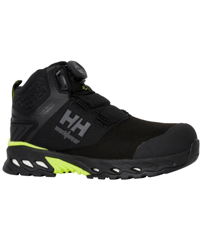 Helly Hansen Workwear MAGNI EVO MXR MID BOA S7S in Schwarz/Dunkel Limette – Vorderansicht