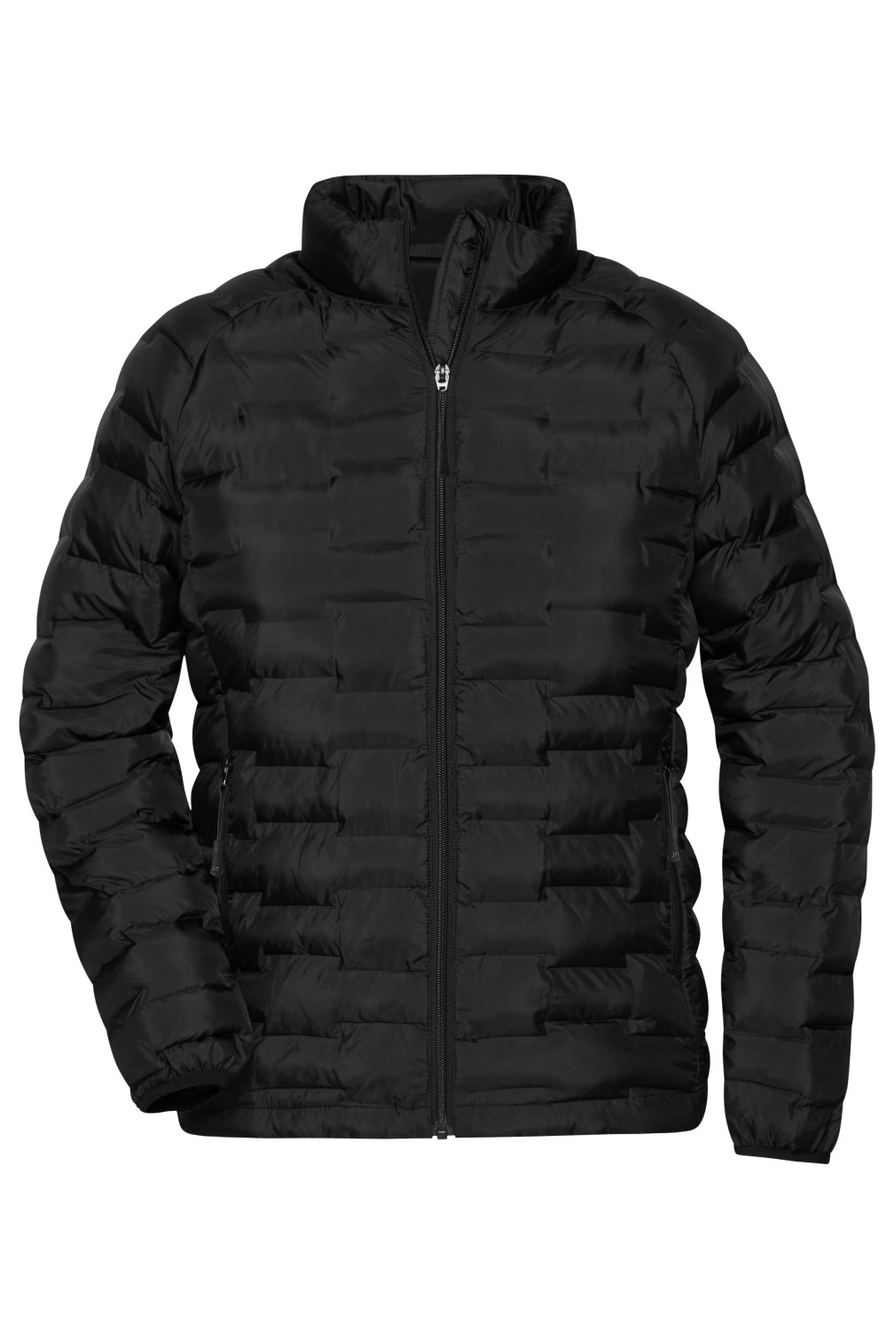 Daiber Ladies' Modern Padded Jacket GRS in Black-Matt – Vorderansicht