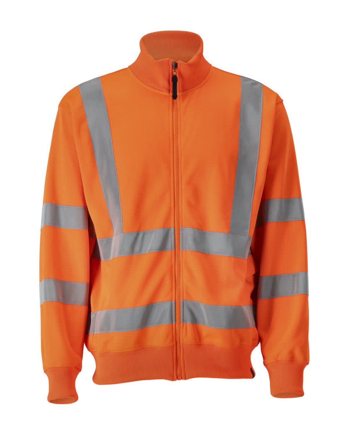 MASCOT Maringa Sweatshirt mit Reißverschluss in Hi-Vis Orange – Vorderansicht