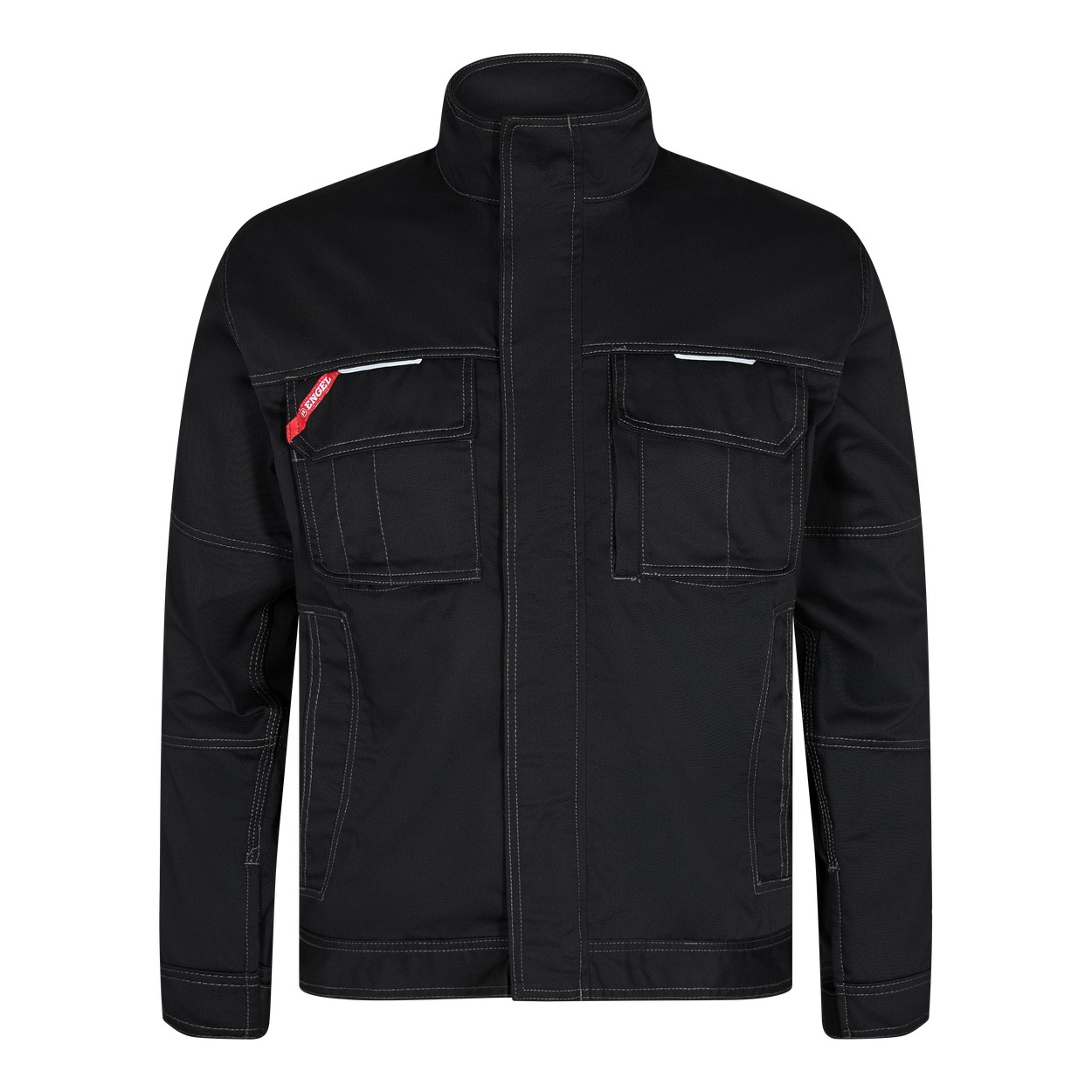 ENGEL Combat 1760-630 Arbeitsjacke in Schwarz – Vorderansicht