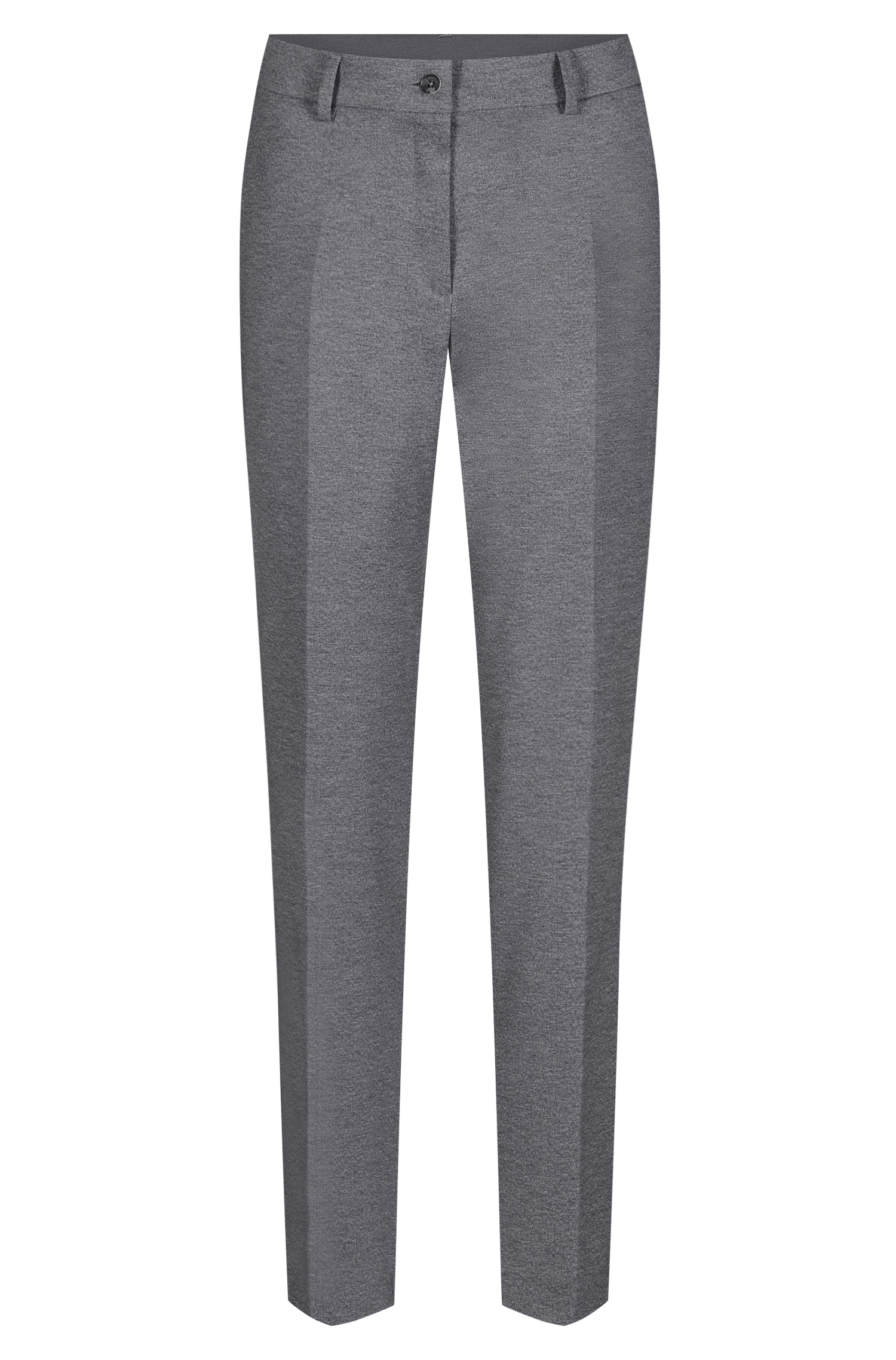 Greiff Damen-Jerseyhose RF Casual in Hellgrau Meliert – Vorderansicht