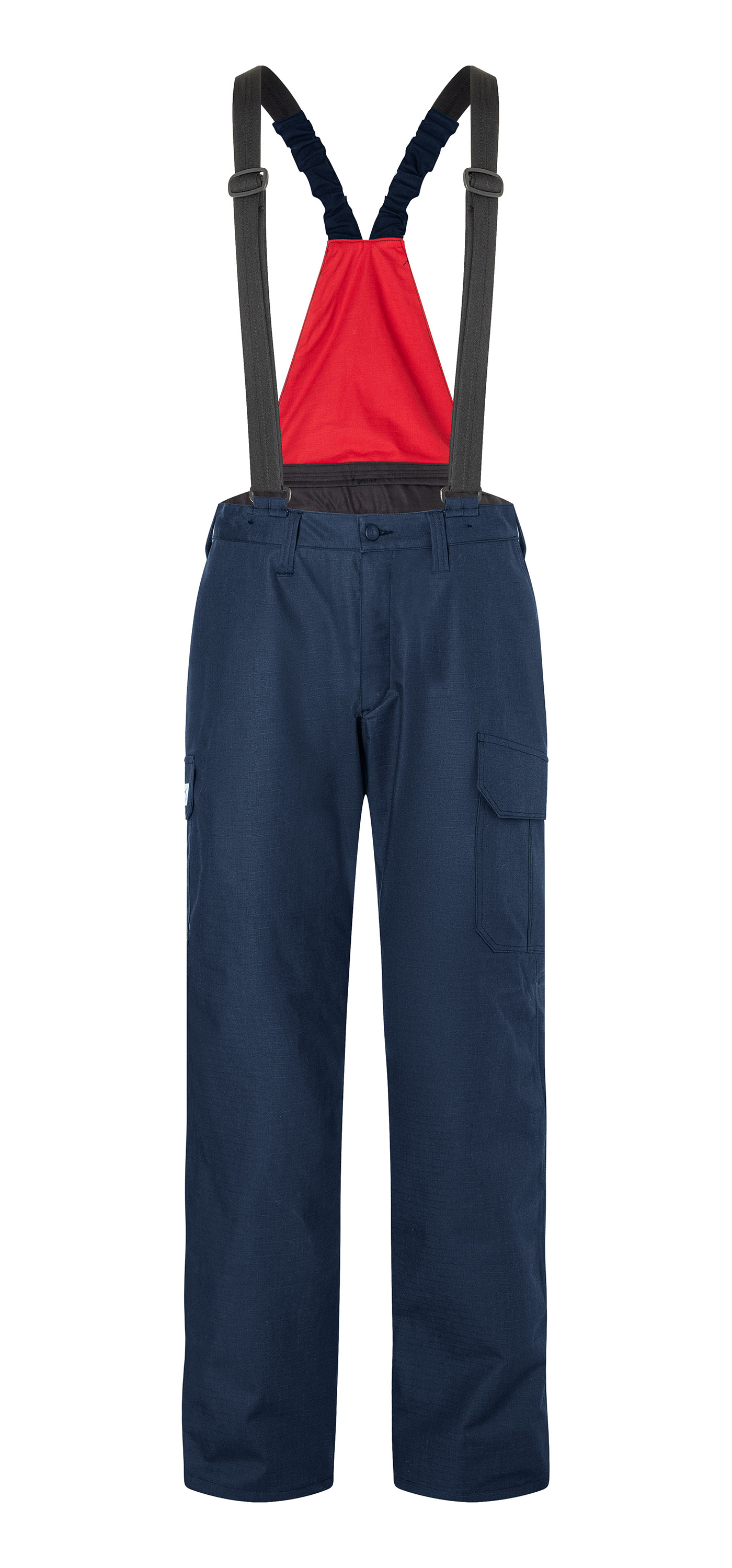 KÜBLER PROTECTIQ Wetterlatzhose ARC1 PSA 3 in Dunkelblau – Vorderansicht