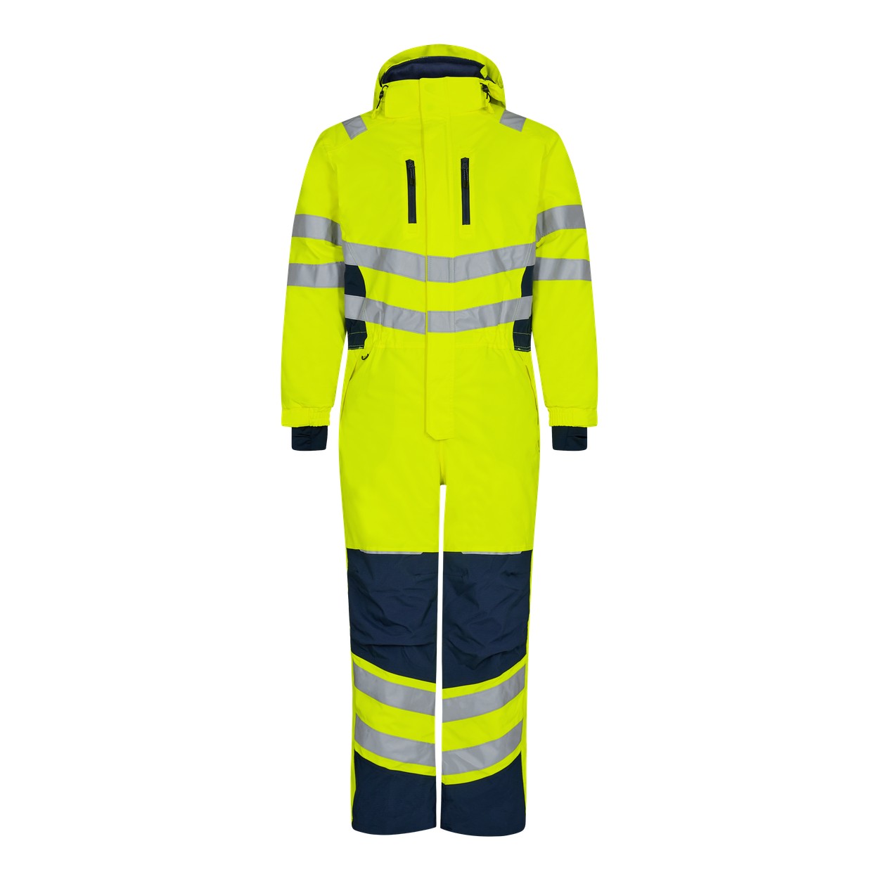 ENGEL Safety 4946-930 Winteroverall in Gelb/Blue Ink – Vorderansicht