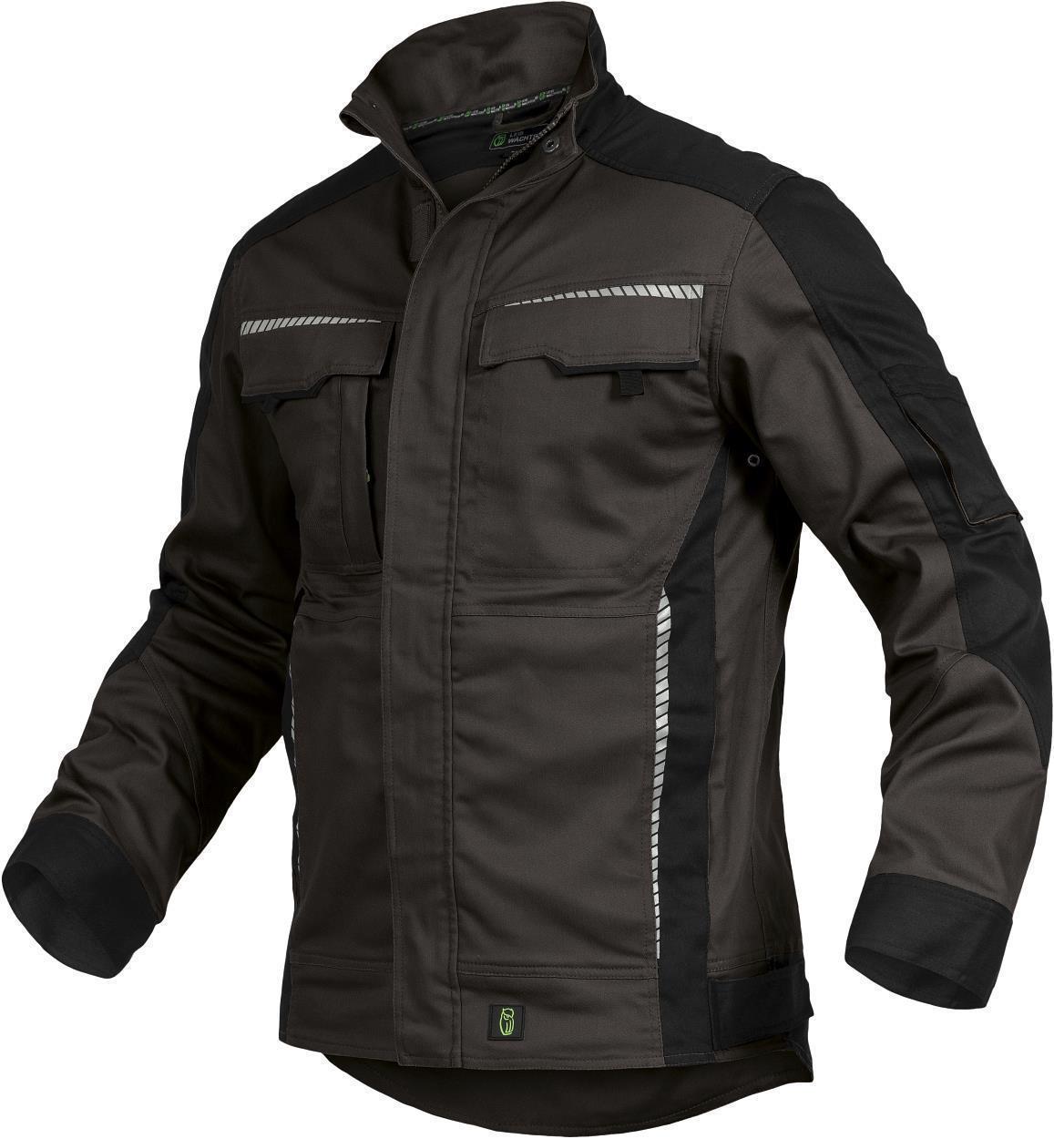 Leibwächter Bundjacke FLEXJ Flex Line in Anthrazit/Schwarz – Vorderansicht