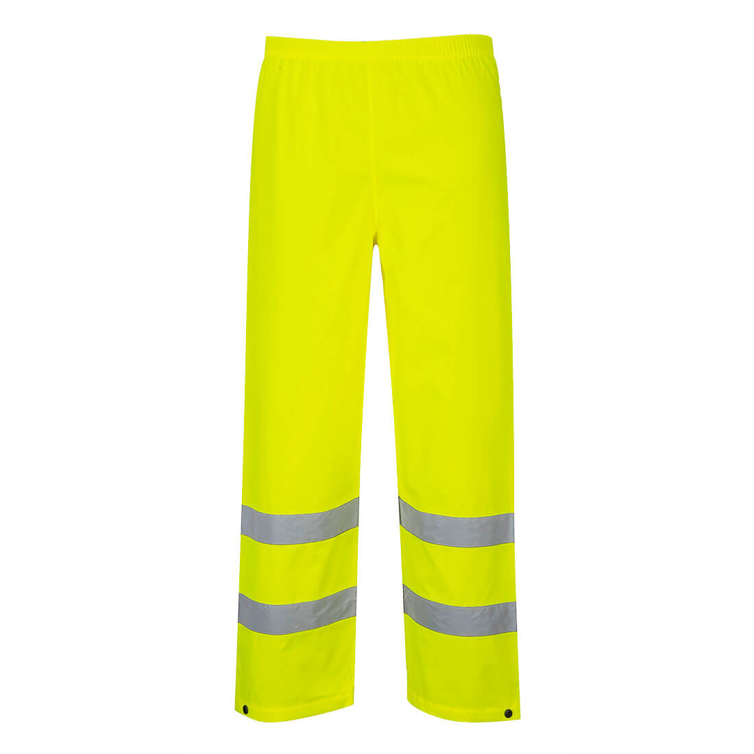 Portwest Hi-Vis Rain Traffic Trousers in Gelb – Vorderansicht