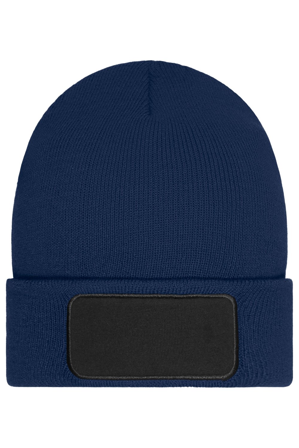 Daiber Beanie with Patch (10cm x 5 cm) - Thinsulate in Navy – Vorderansicht