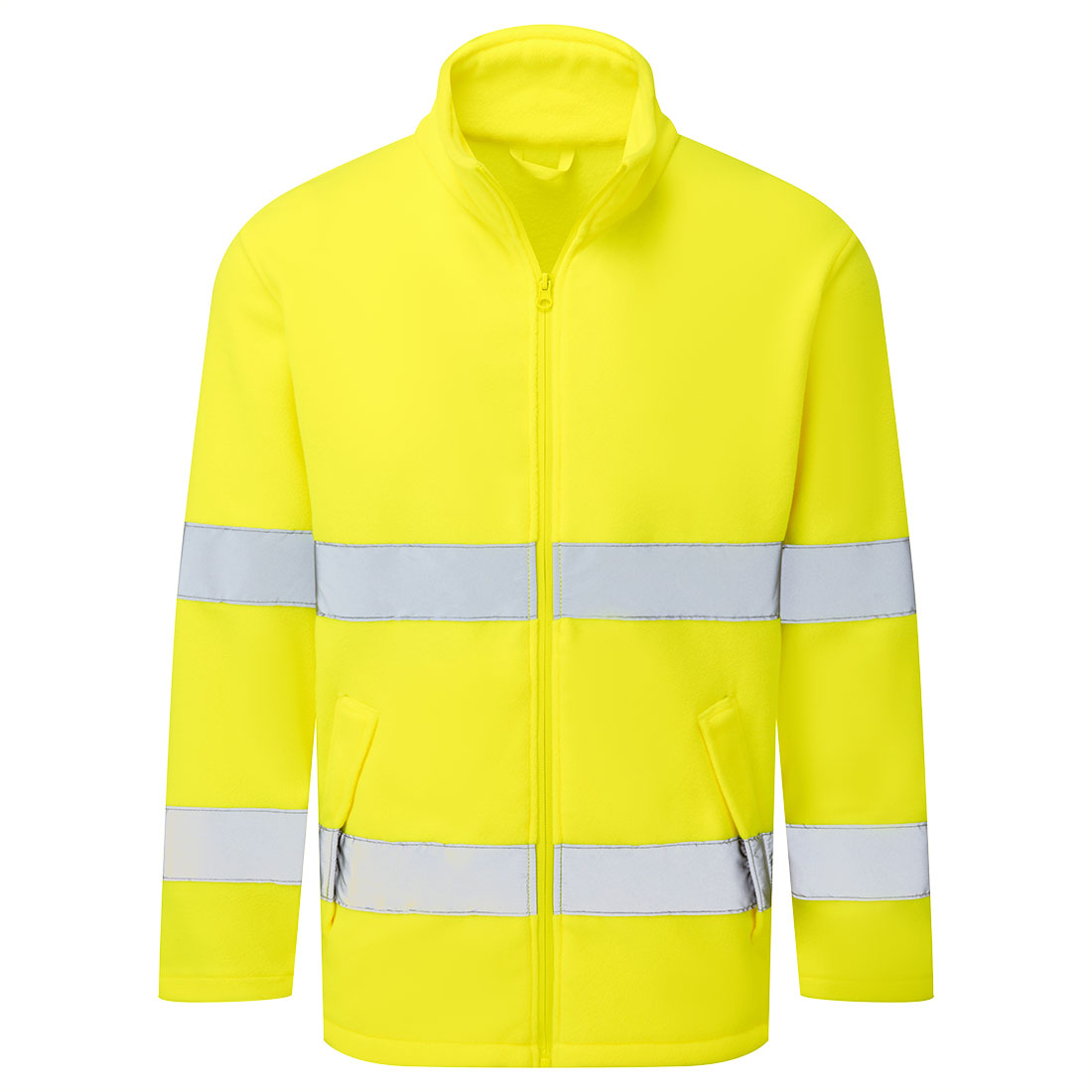 Portwest ES1 Essential Hi-Vis Fleece in Gelb – Vorderansicht