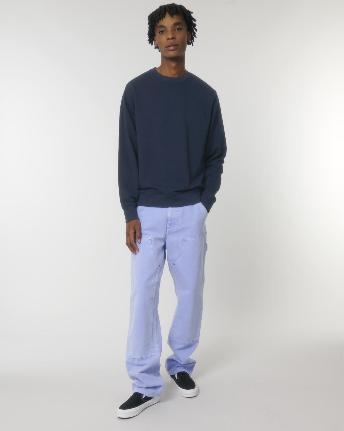 Stanley Stella Matcher in French Navy – Modellansicht