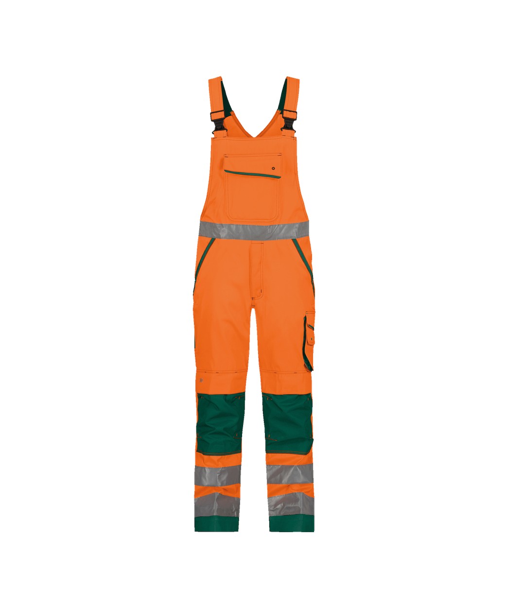 DASSY® Malmedy in Neonorange/Flaschengrün – Vorderansicht