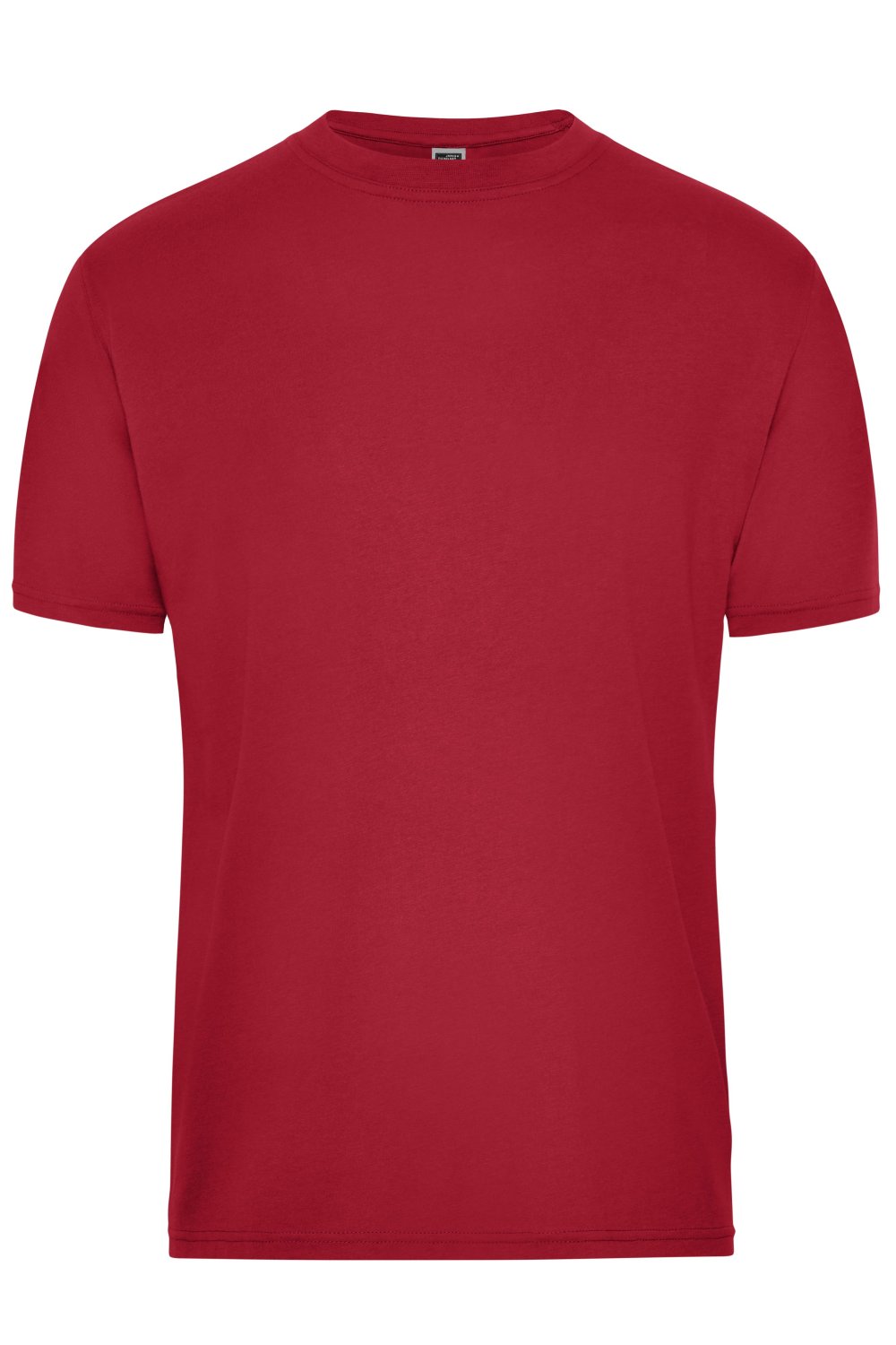 Daiber Men's ORGANIC Workwear T-Shirt OCS Blended in Red – Vorderansicht