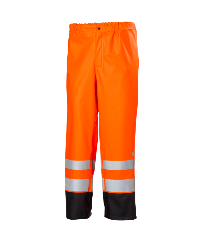 Helly Hansen Workwear ADDVIS RAIN PANT in Orange/Anthrazit – Vorderansicht