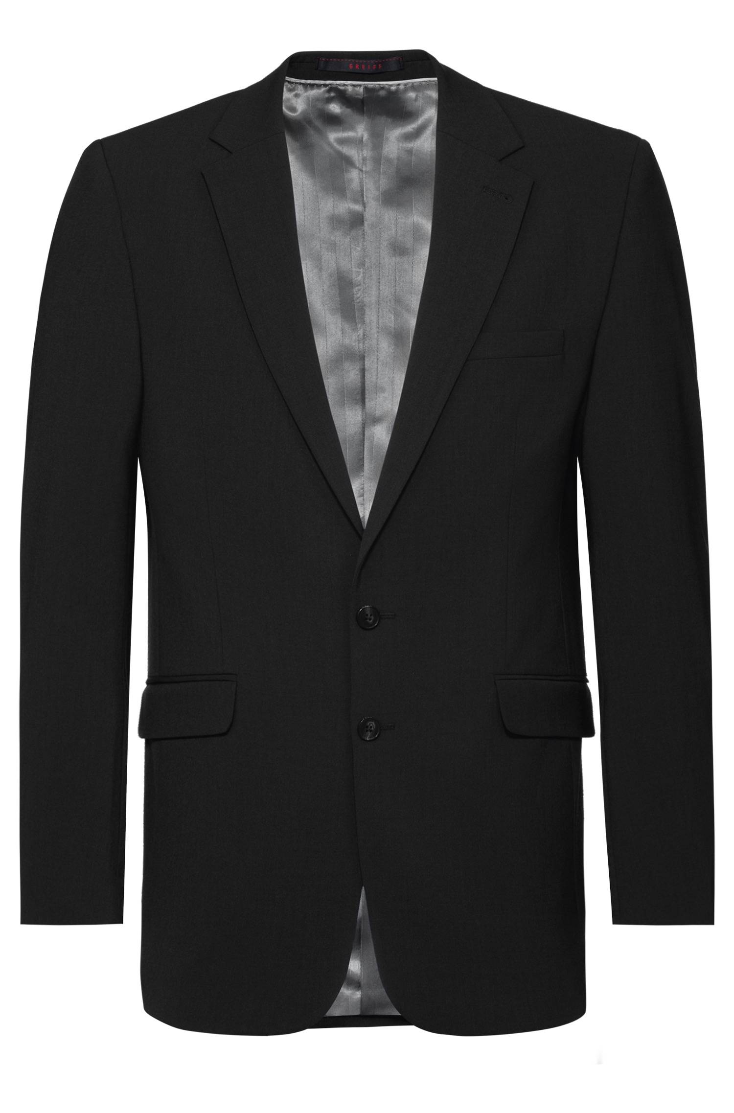 Greiff Herren-Sakko RF Premium in Schwarz – Vorderansicht