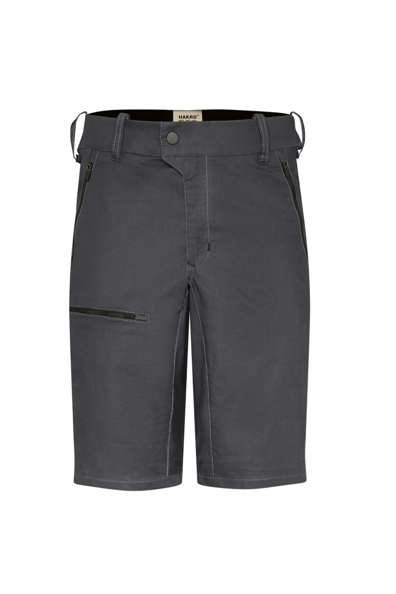 HAKRO 713 Performanceshorts ECO in Karbongrau – Vorderansicht