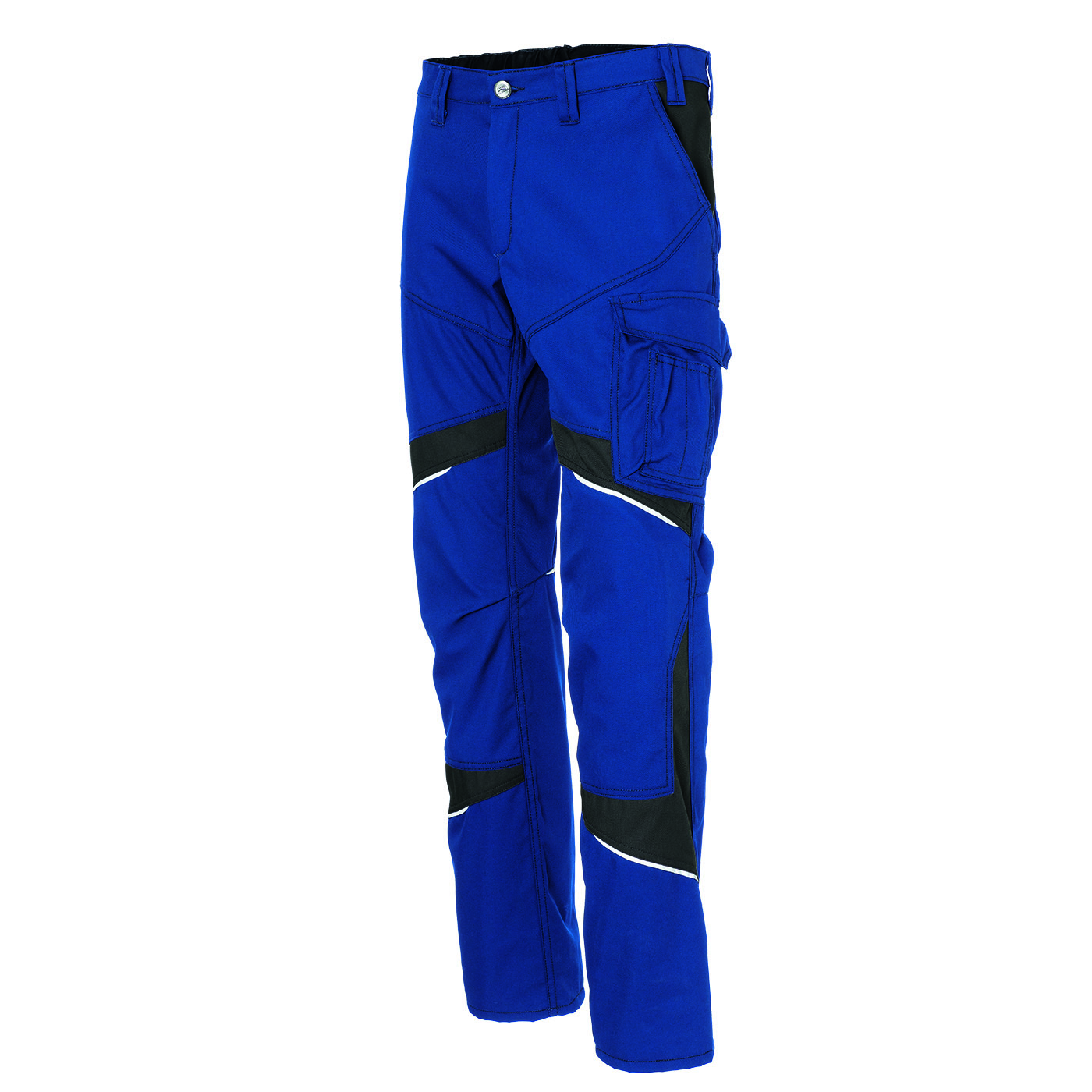 KÜBLER ACTIVIQ cotton+ Damenhose in Kbl.blau/Schwarz – Vorderansicht