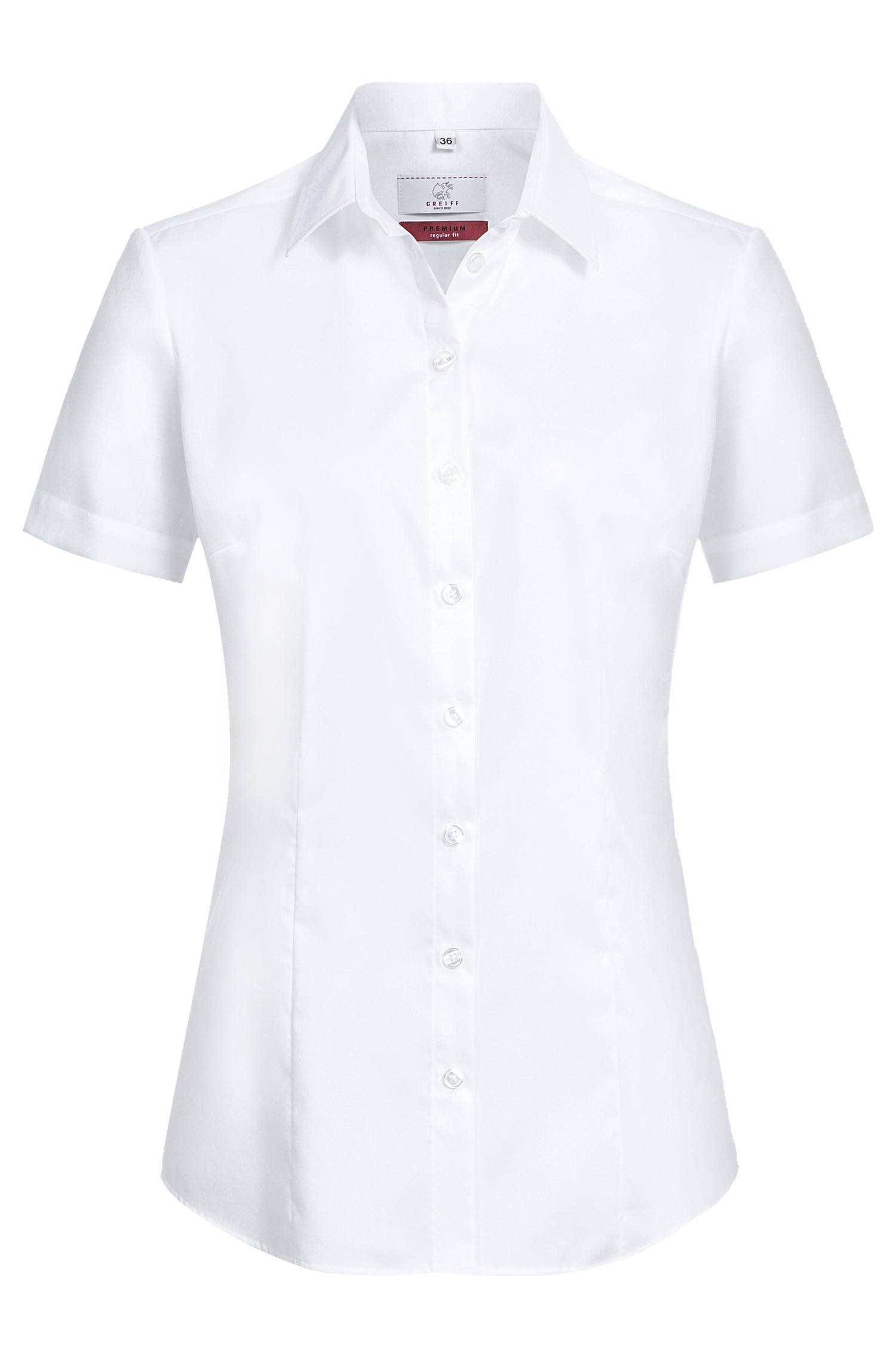 Greiff Damen-Bluse 1/2 RF Premium in Weiß – Vorderansicht