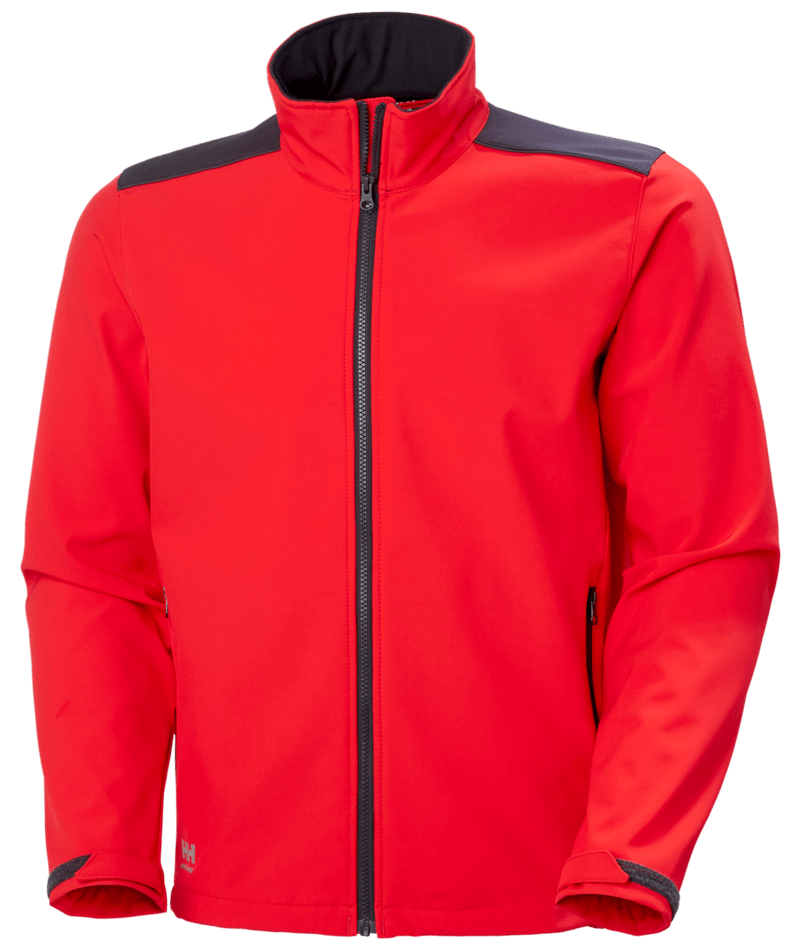 Helly Hansen Workwear MANCHESTER 2.0 SOFTS JACKET in Signal Rot/Anthrazit – Vorderansicht