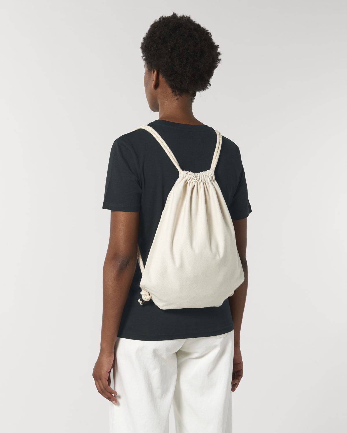 Stanley Stella Gym Bag in Natural – Modellansicht
