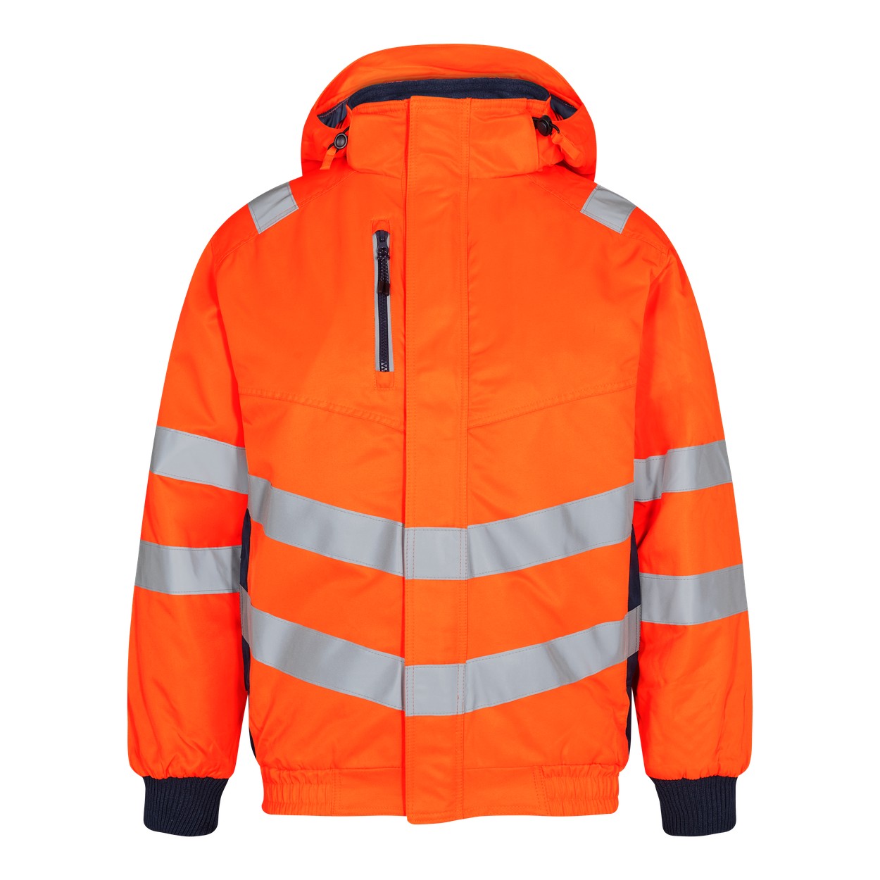 ENGEL Safety 1247-935 Pilotjacke in Orange/Blue Ink – Vorderansicht